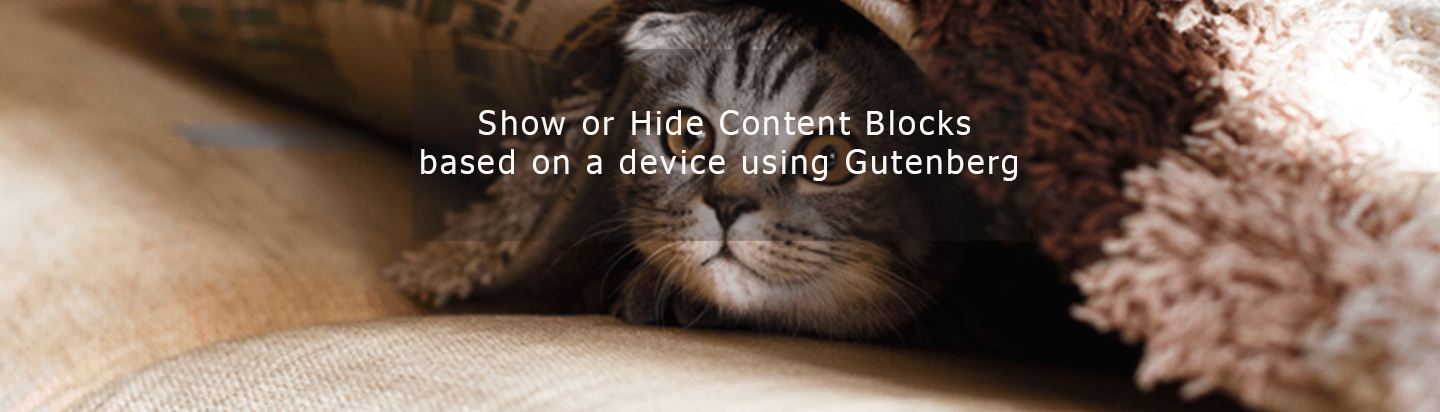 Show or Hide Content Blocks based on a device using Gutenberg