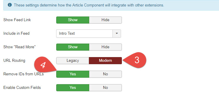 Joomla 3: Remove Article ID From URL / Links