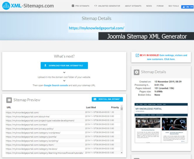 xmap Joomla