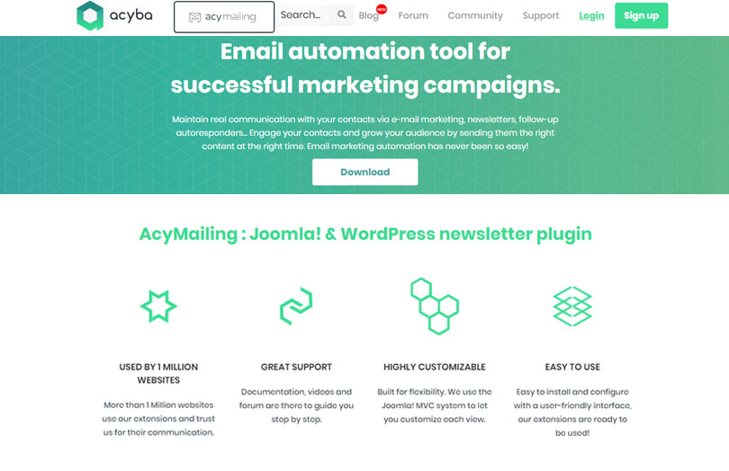Acyba Email Marketing Service