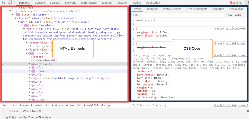 Recommended View of DevTools