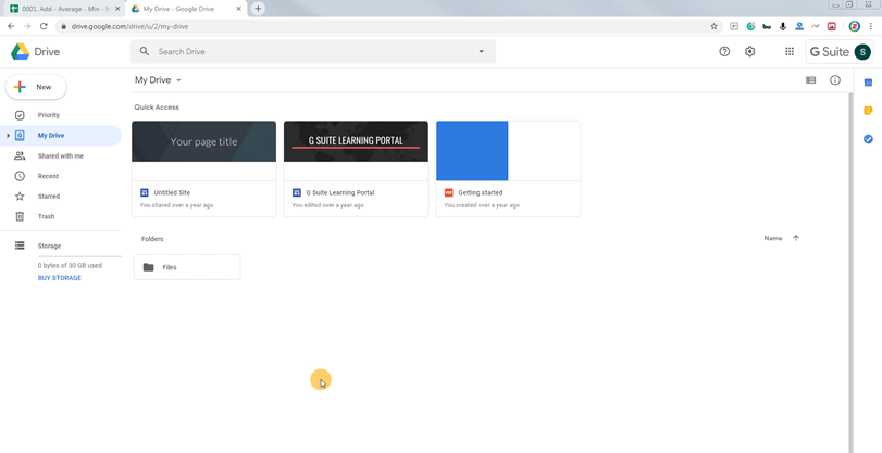 Google Sheets Spreadsheet