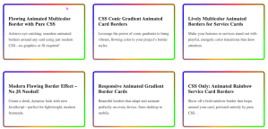 CSS Gradient Animated Borders for content block